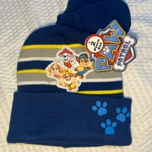 Paw Patrol Navy and Yellow Striped Beanie